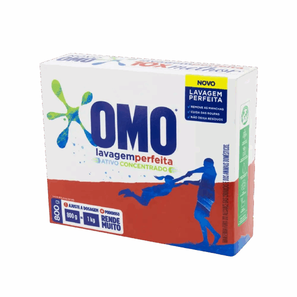Sabão em Pó Lavagem Perfeita Omo 800g