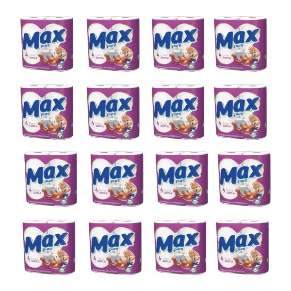 Max Pure 16 pacotes com 4 rolos de 30m
