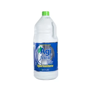 Água Sanitária Cloro Ativo 2,0 a 2,5% Agi Fácil Archote 2 Litros