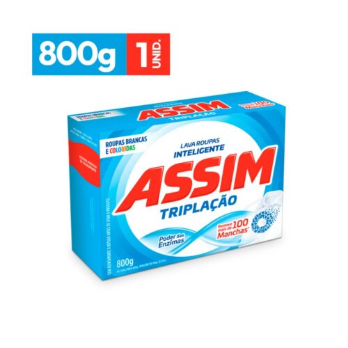 Sabão em Pó Assim Tripla Ação 800g